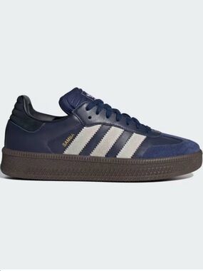 adidas Blue & White Handball Samba Sneakers